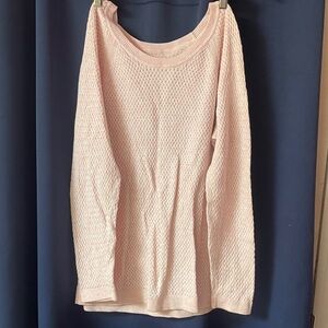 Sonoma Light Pink Knit Sweater